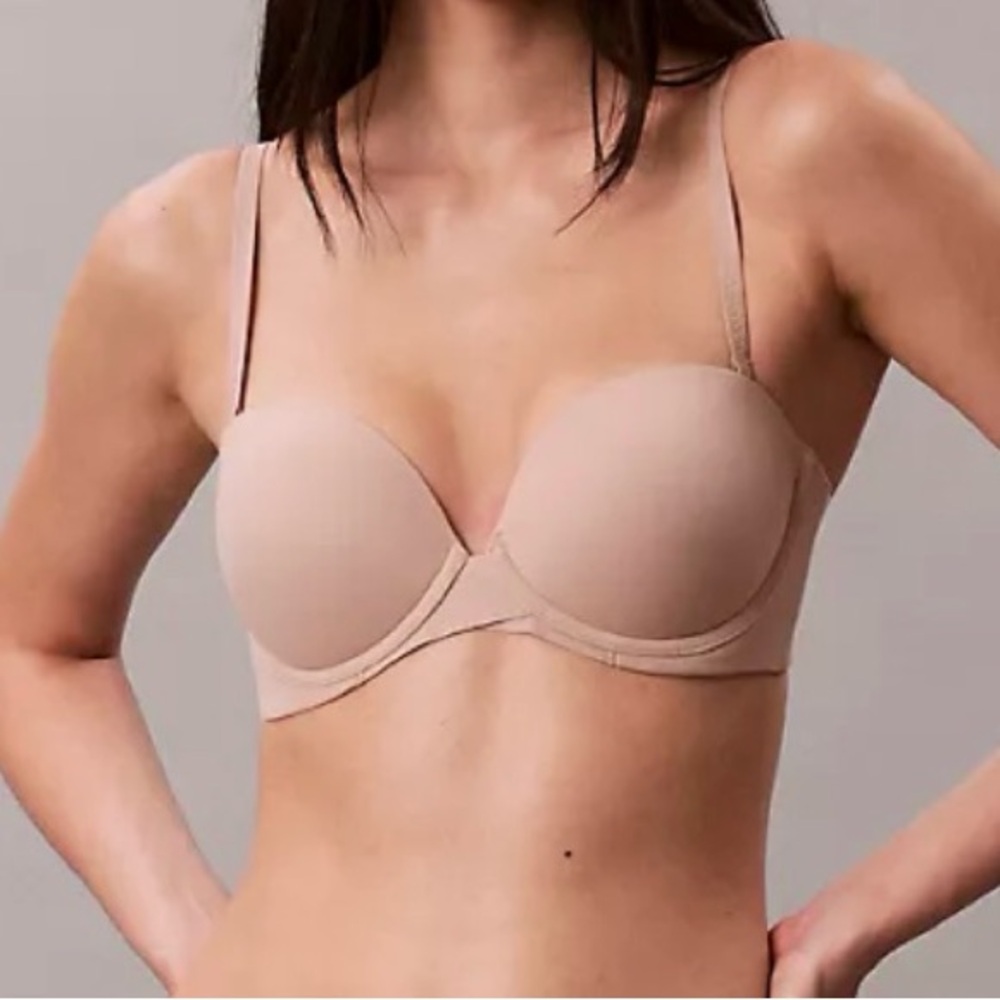 Calvin Klein Perfectly Fit Strapless Push Up Bra 34D NWT